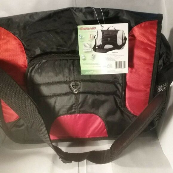 Overland Red & Black ‎ Computer Bag 17x15x5 - Picture 1 of 7